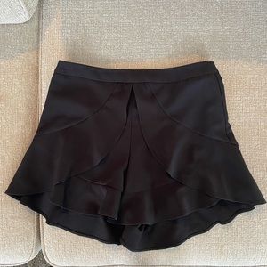 Aqua high waisted ruffle shorts